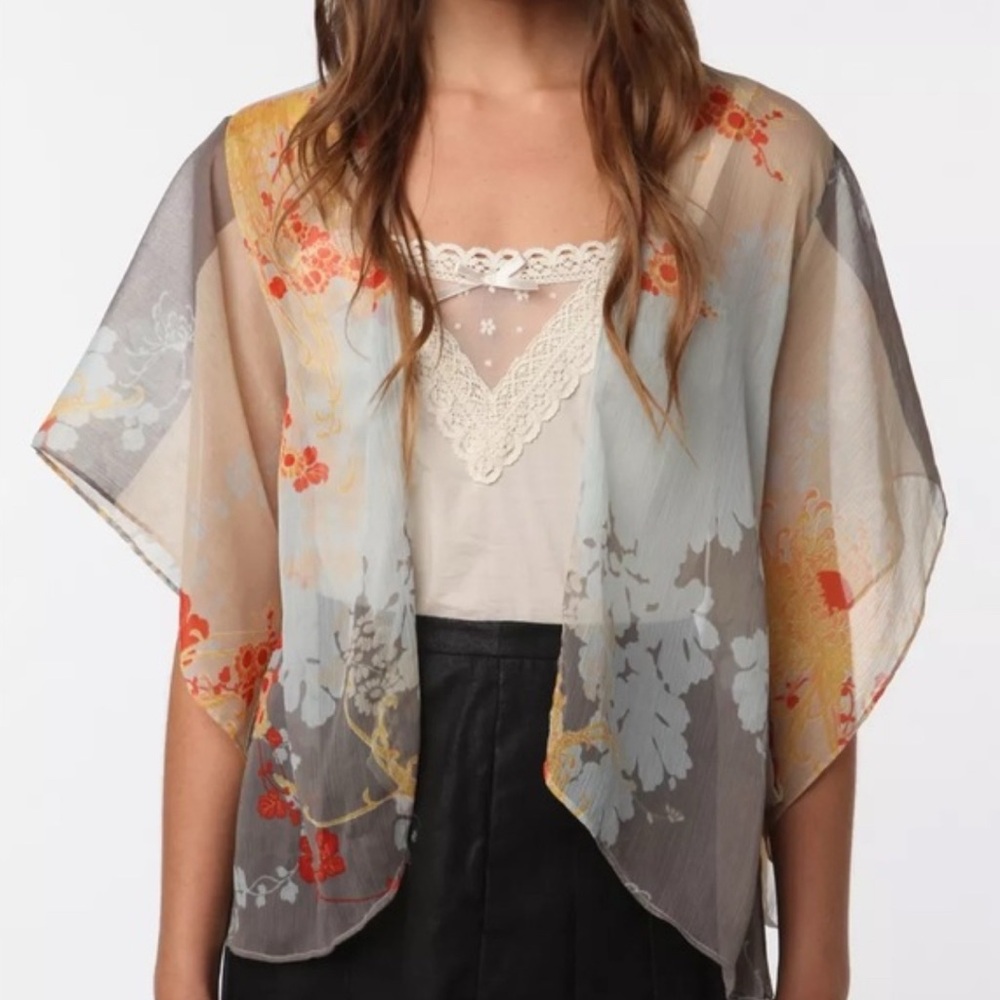Kimchi Blue Floral Sheer Kimono